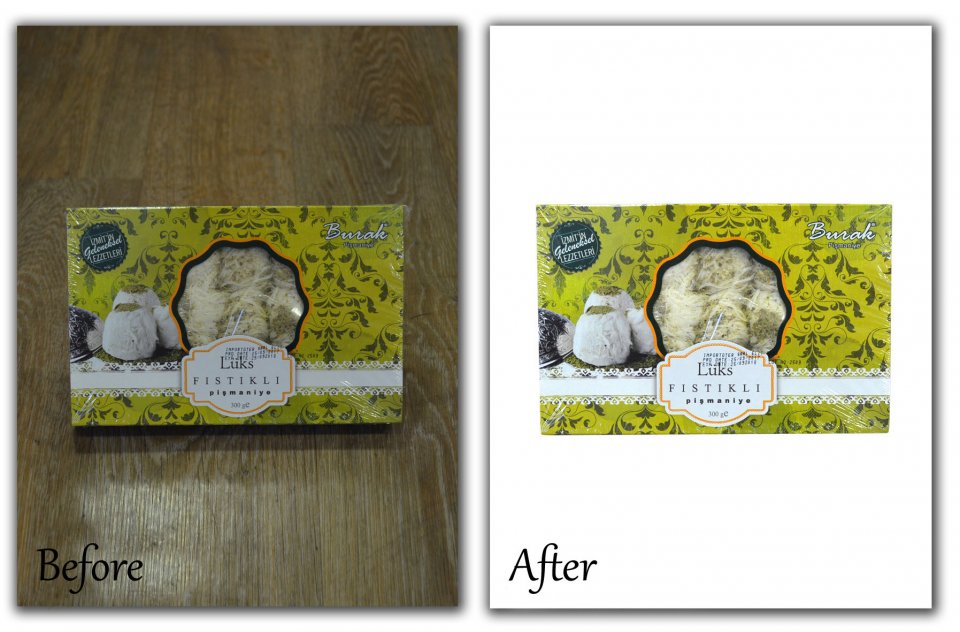 Packed Products Background Cleaning